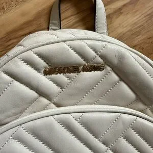 Michael Kors | Bags | Michael Kors Cream Quilted Backpack  display picture 2